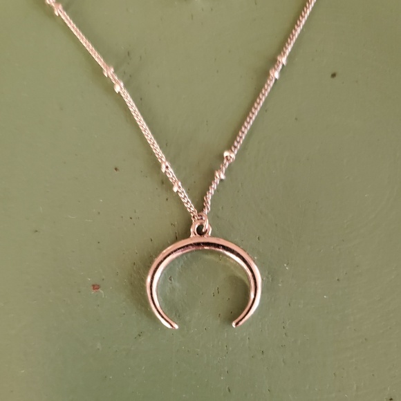 mahina Jewelry 2 Necklaces In One Stones And Half Moon Poshmark